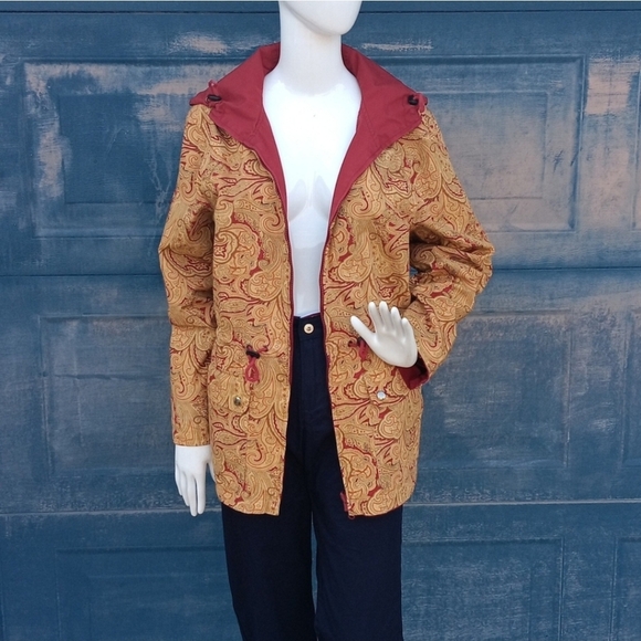 [CASUAL CORNER]  LADIES PURE COTTON REVERSIBLE  HOODED JACKET Size La… - Picture 4 of 14